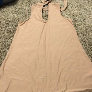 tan dress